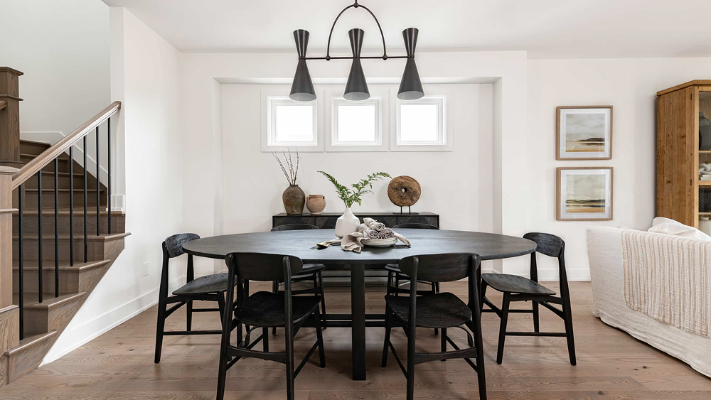 a dining room